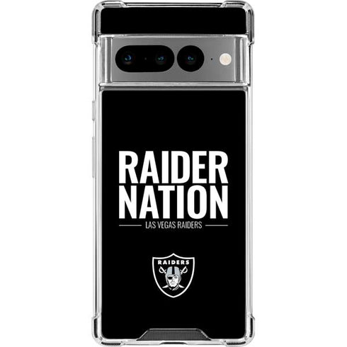NFL Las Vegas Raiders Team Motto Google Pixel 7 Pro Clear Case